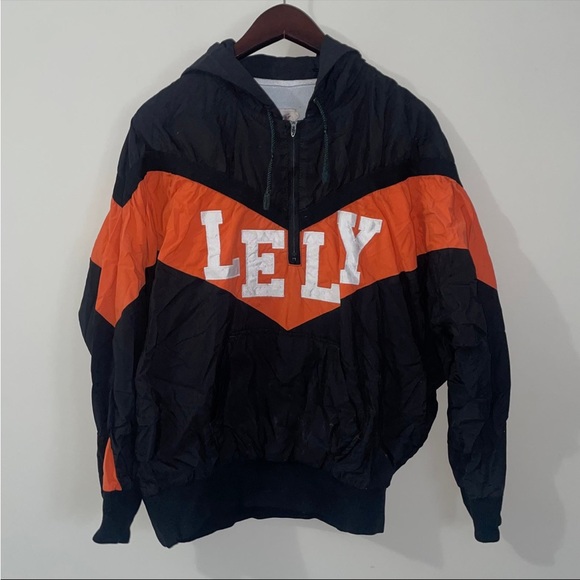 Vintage 80’s Lely High School Florida Athletic Team Jacket 3/4 Zip Cliff Keen - Picture 1 of 8